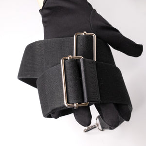 HERMES EVELYN 29 CLEMENCE LEATHER BLACK SHW STAMP SQUARE N