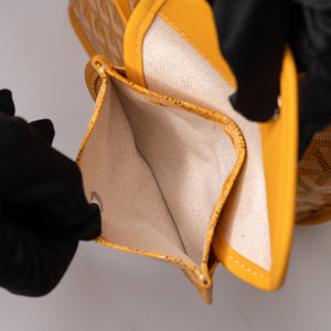 GOYARD MINI ANJOU TOTE BAG CANVAS / CALFSKIN YELLOW SHW