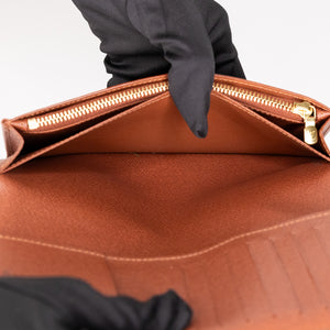 LOUIS VUITTON PORTEFEUILLE BRAZZA MONOGRAM CANVAS LONG WALLET