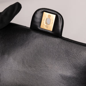 CHANEL 25B PEARL HANDLE MINI SQUARE LAMBSKIN LEATHER GHW (MICROCHIP)