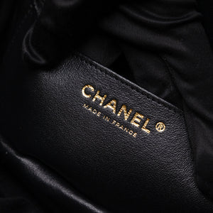 CHANEL MINI RECTANGULAR FLAP BAG LAMBSKIN BLACK LGHW (MICROCHIP)