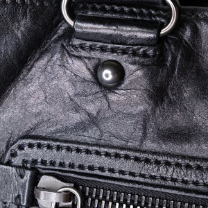 MIUMIU TOTE BAG LEATHER BLACK
