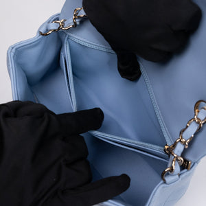 CHANEL MINI RECTANGULAR FLAP BAG LAMBSKIN BABY BLUE LGHW