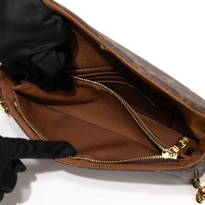 LOUIS VUITTON IVY WALLET OF CHAIN MONOGRAM CANVAS GHW