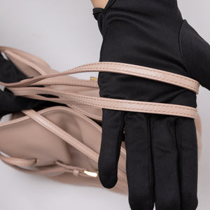 PRADA DADA SMALL NAPPA LEATHER BAG IVORY LAMBSKIN LEATHER GHW