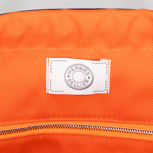 HERMES THE GROOMING BAG BLUE NAVY / FEU STAMP Z