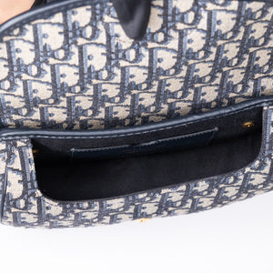 CHRISTIAN DIOR EAST-WEAT BOBBY BAG BLUE DIOR OBLIQUE JACQUARD