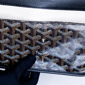 GOYARD SAINT LOUIS GM TOTE BAG GOYARDINE CANVAS/LEATHER  BLACK SHW