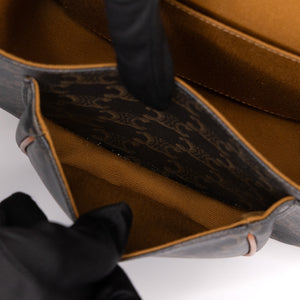 CELINE FLOCO BAG IN TRIOMPHE CANVAS GHW