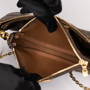 LOUIS VUITTON MULTI POCHETTE ACCESSORIES ROSE CLAIR MONOGRAM CANVAS GHW