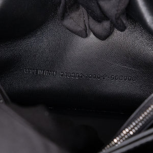 BALENCIAGA CRUSH SMALL CHAIN BAG SO BLACK