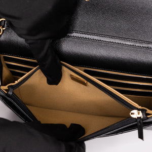 CHANEL 25A PEARL CRUSH WALLET ON CHAIN LAMBSKIN LEATHER GHW (MICROCHIP)