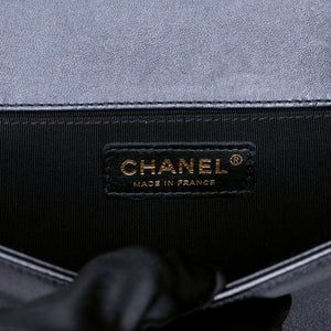 CHANEL LE BOY MEDIUM LAMB SKIN BLACK GHW