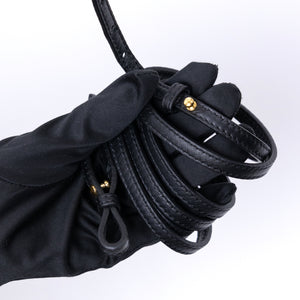 FENDI MINI MON TRESOR BUCKET BAG MULTICOLOUR SHEARLING / LEATHER GHW