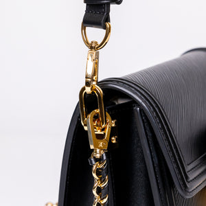 LOUIS VUITTON MINI DAUPHINE BLACK EPI LEATHER GHW