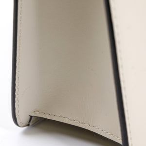 GUCCI MINI SYLVIE CALFSKIN WHITE GHW