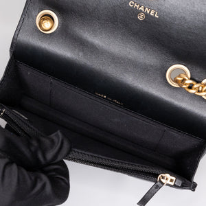 CHANEL 22K MINI WALLET ON CHAIN GHW (MICROCHIP)
