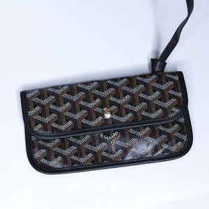 GOYARD SAINT LOUIS GM TOTE BAG GOYARDINE CANVAS/LEATHER  BLACK SHW