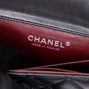 CHANEL MINI CLASSIC FLAP LAMSKIN BLACK