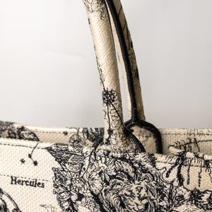 DIOR MEDIUM BOOK TOTE TOILE DE JOUY ZODIAC EMBROIDERY
