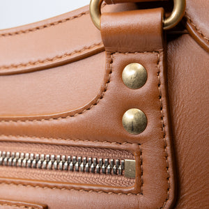 BALENCIAGA SMALL NEO CLASSIC CITY BAG IN BROWN