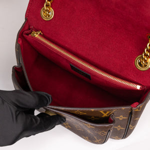 LOUIS VUITTON PASSY MONOGRAM CANVAS BLACK/GOLD HARDWARE (MICROCHIP)