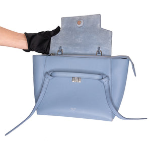 CELINE MICRO BELT BAG BLUE CALFSKIN SHW