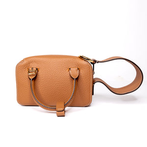 DELVAUX COOL BOX NANO GOLD CALF SKIN GHW
