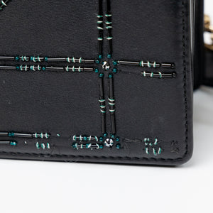 CHRISTIAN DIOR SMALL DIORAMA BLACK CALFSKIN BAG LGHW