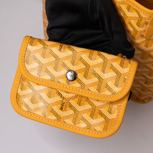 GOYARD MINI ANJOU TOTE BAG CANVAS / CALFSKIN YELLOW SHW