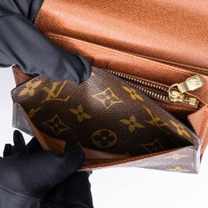 LOUIS VUITTON COATED CANVAS CONTINENTAL WALLET