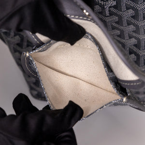 GOYARD MINI ANJOU TOTE BAG CANVAS / CALFSKIN GREY SHW