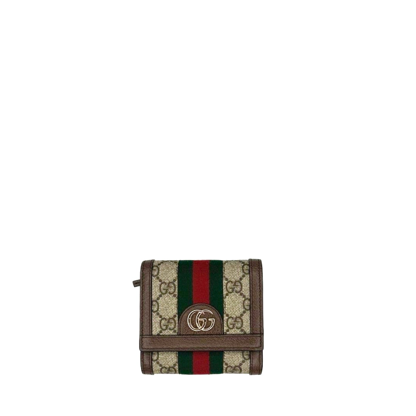 GUCCI OPHIDIA CARD CASE WALLET IN GG SUPREME