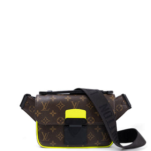 LOUIS VUITTON S LOCK SLING BAG MONOGRAM CANVAS BLACK HARDWARE