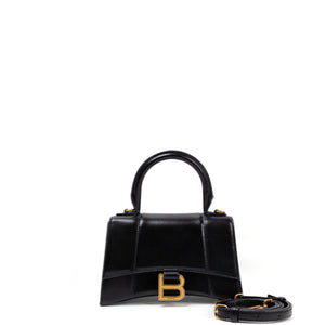 BALENCIAGA HOURGLASS XS CALFSKIN BLACK GHW