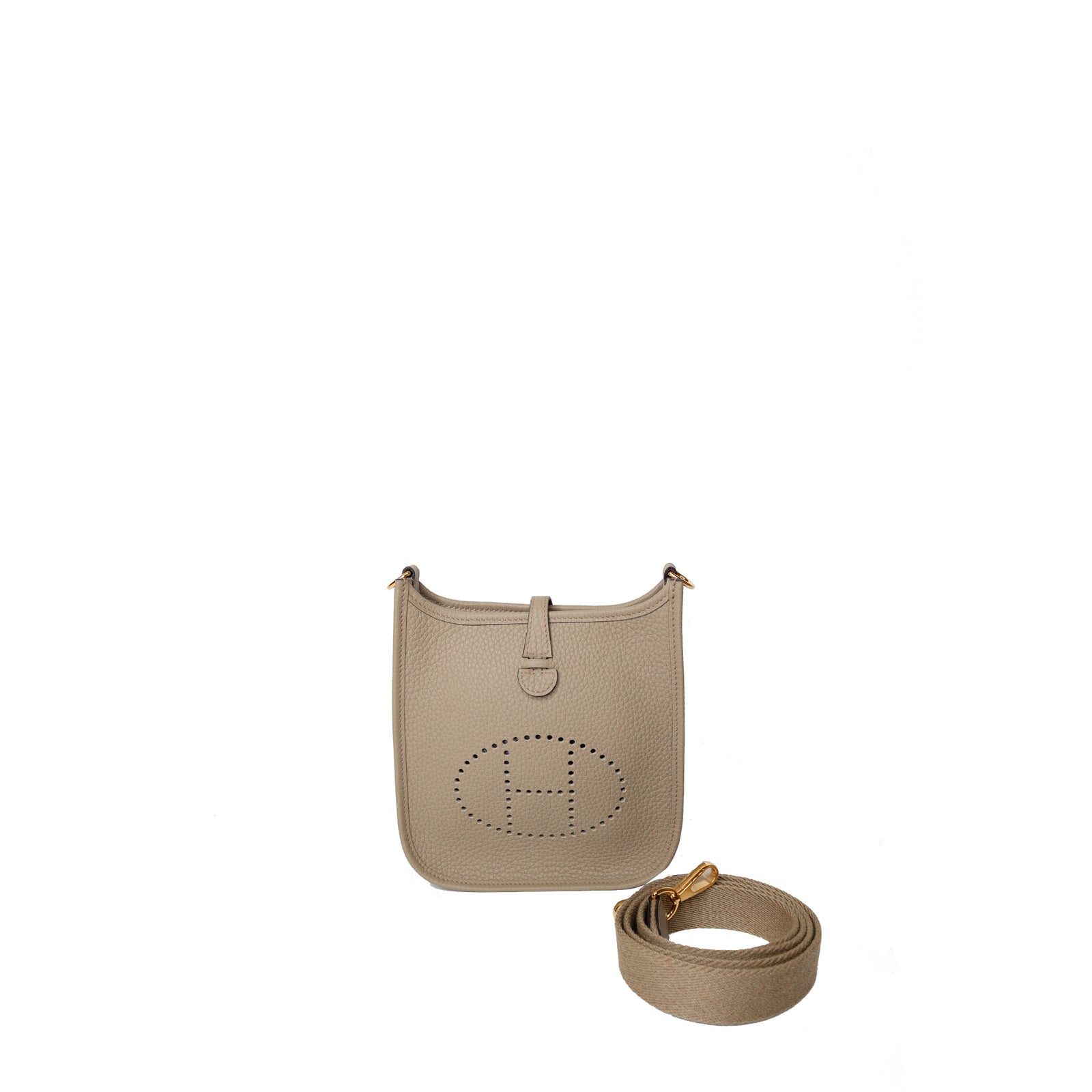 HERMES EVELYN 16 CLEMENCE BEIGE MARFA GHW STAMP W