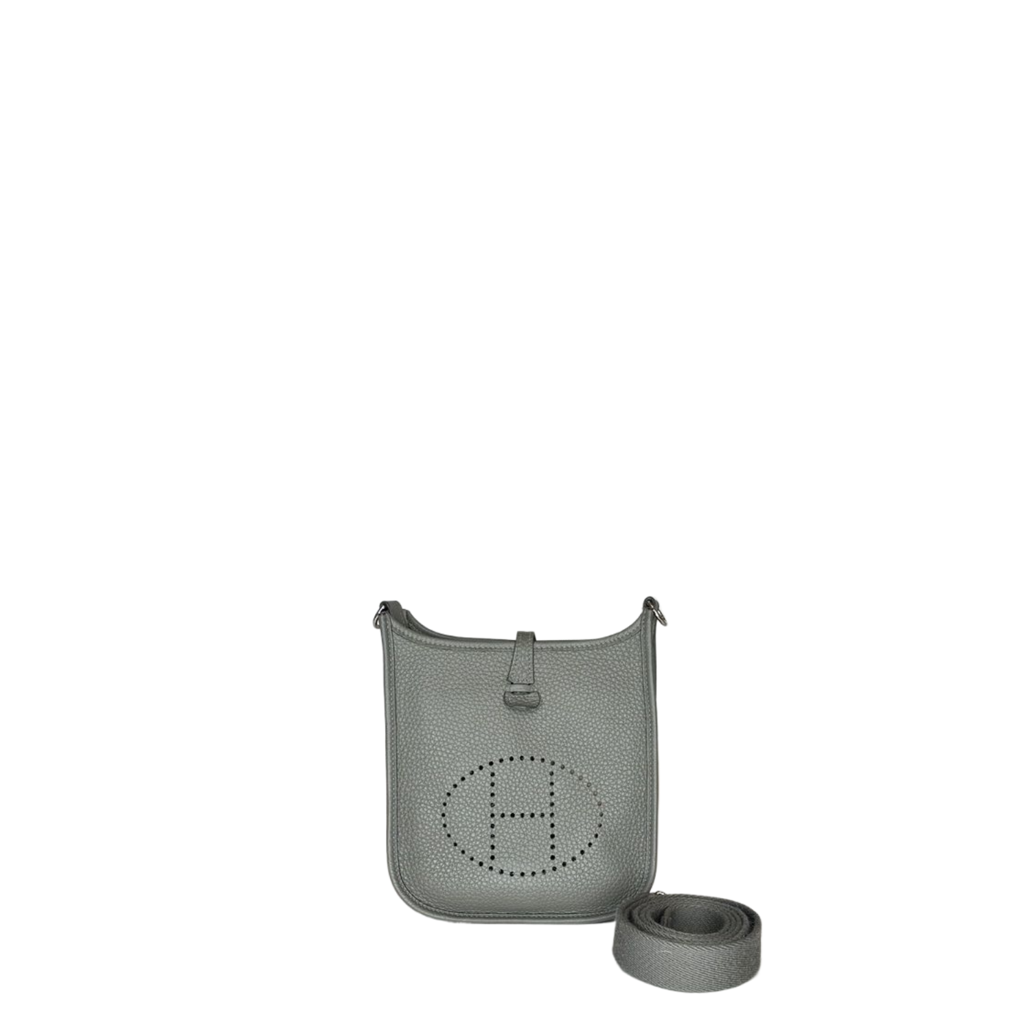 HERMES MINI EVELYN TAURILLON CLEMENCE GRIS MEYER GHW STAMP U