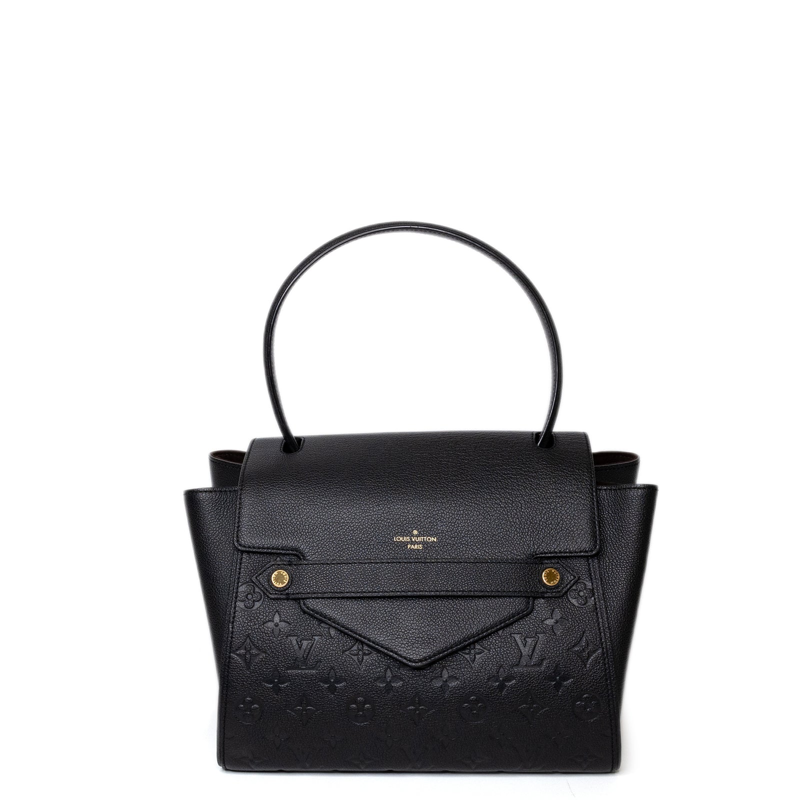 LOUIS VUITTON EMPREINTE TROCADERO SHOULDER BAG  BLACK GHW