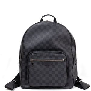 LOUIS VUITTON DAMIER GRAPHITE JOSH BACKPACK CANVAS BLACK GRAY MEN UNISEX