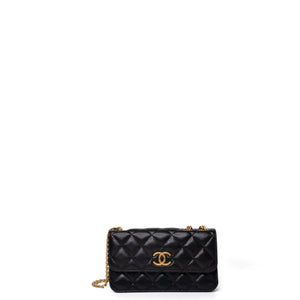 CHANEL 22K MINI WALLET ON CHAIN GHW (MICROCHIP)