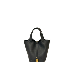 HERMES PICOTIN LOCK 18 ARDOISE GHW STAMP W