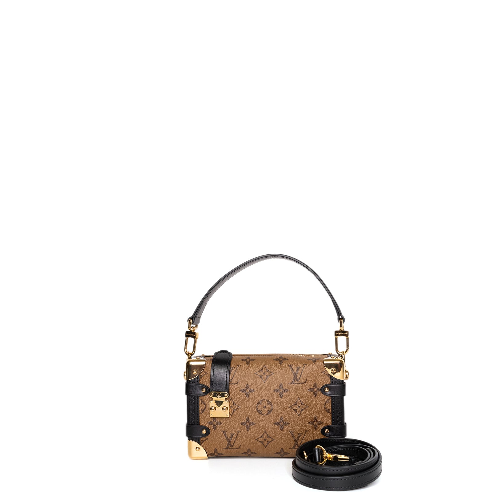 LOUIS VUITTON MONOGRAM REVERSE CANVAS SIDE TRUNK