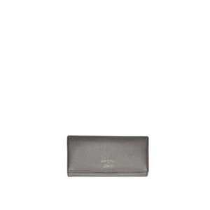 GUCCI LONG WALLET GREY LEATHER