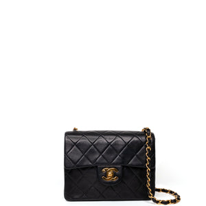 CHANEL VINTAGE CLASSIC SQUARE FLAP LAMBSKIN GHW