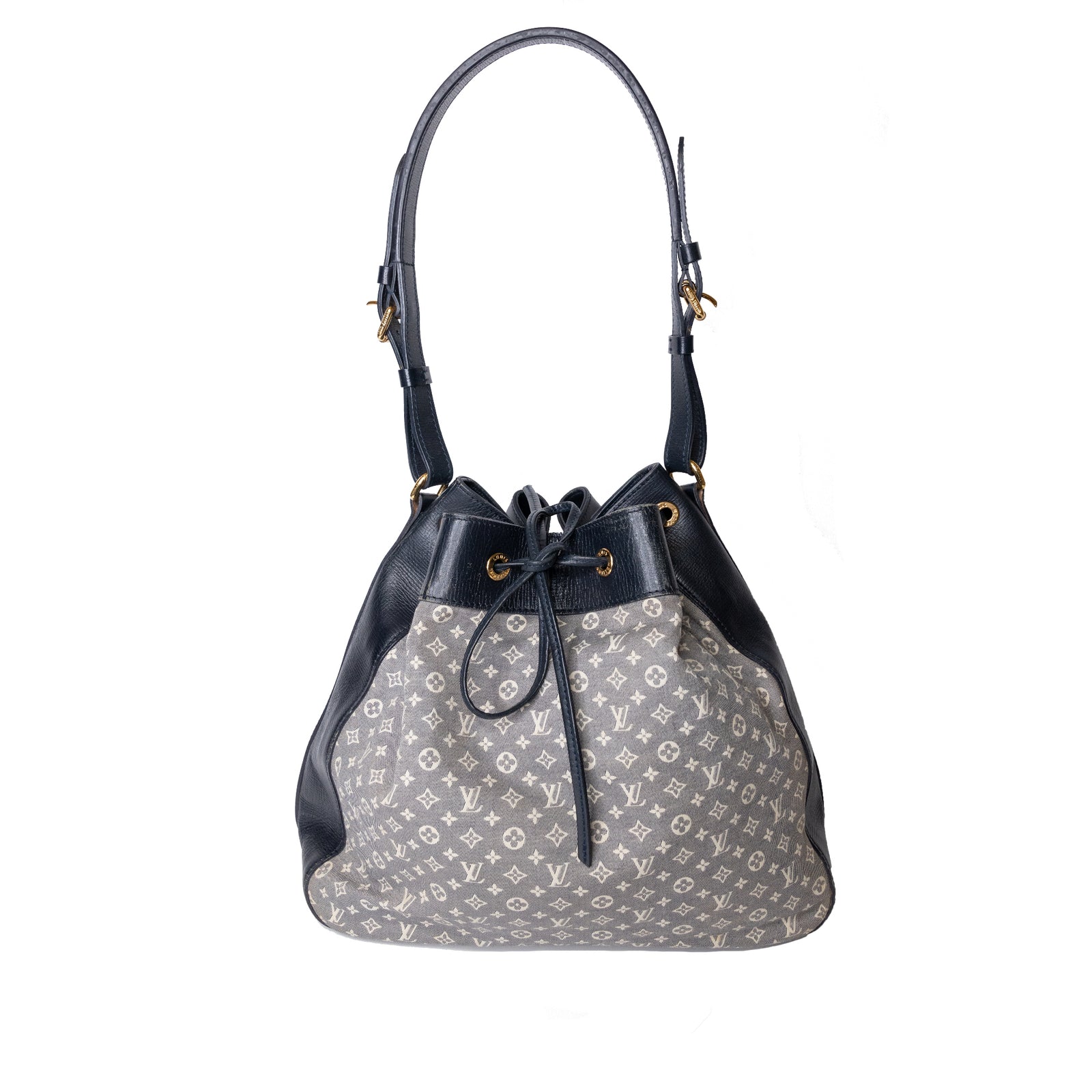 LOUIS VUITTON IDYLLE NOE BAG ENCRE MONOGRAM PRINT CNAVAS AND LEATHER GHW