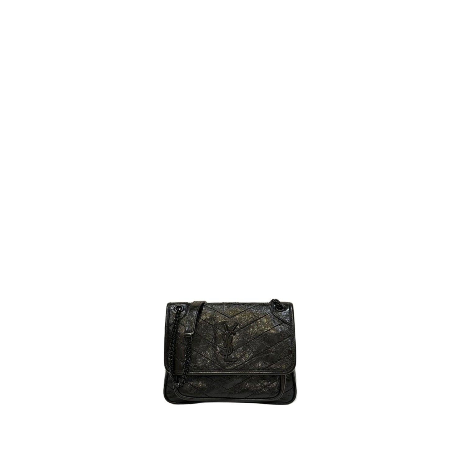 SAINT LAURENT SMALL NIKI BLACK BHW