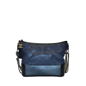 CHANEL CABRIELLE MEDIUM BLACK & NAVY BLUE SHW