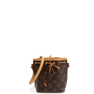 LOUIS VUITTON NANO NOE MONOGRAM CANVAS GHW