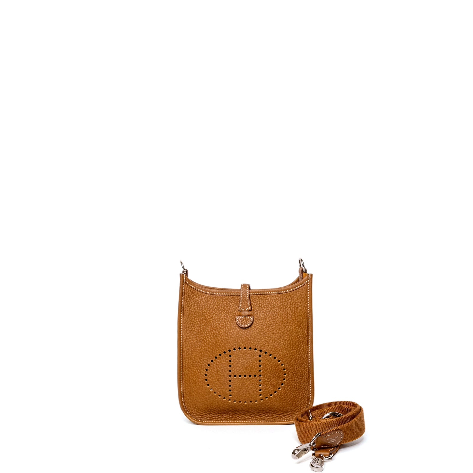 HERMES MINI EVELYN GOLD SHW STAMP U