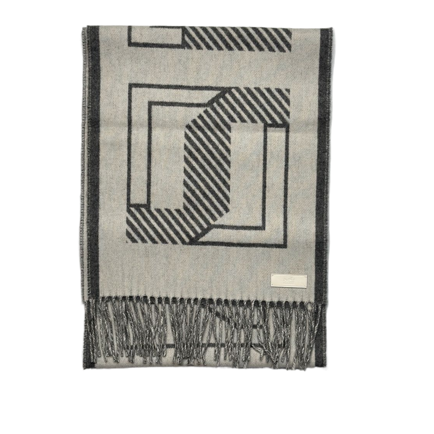 HERMES CASAQUE LETTRES AU CARRE MUFFLER 30*160CM